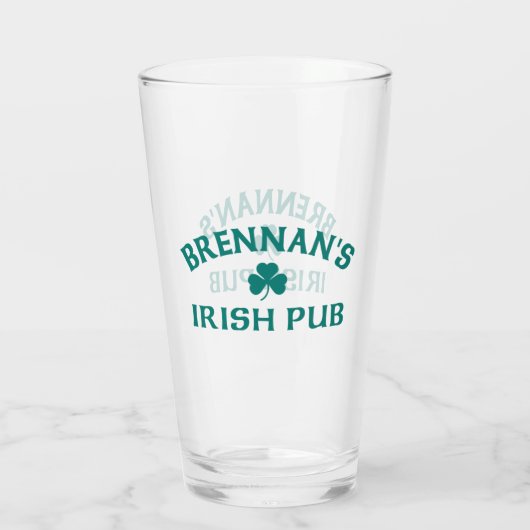 Brennan's Irish Pub Glas (Achterkant)