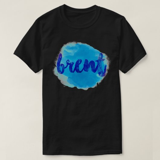 BRENT blauw T-shirt (Design voorkant)