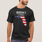 Brent Florida USA State America Travel Floridian T-shirt (Voorkant)
