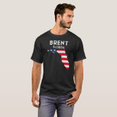 Brent Florida USA State America Travel Floridian T-shirt (Voorkant volledig)