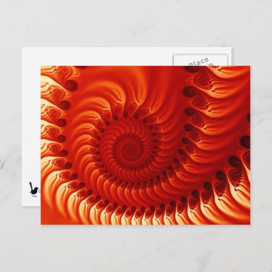 Brent Oranje fractal Briefkaart (Voorkant / Achterkant)