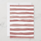 Brent Oranje pompoen Rustic Floral Baby shower Kaart (Achterkant)