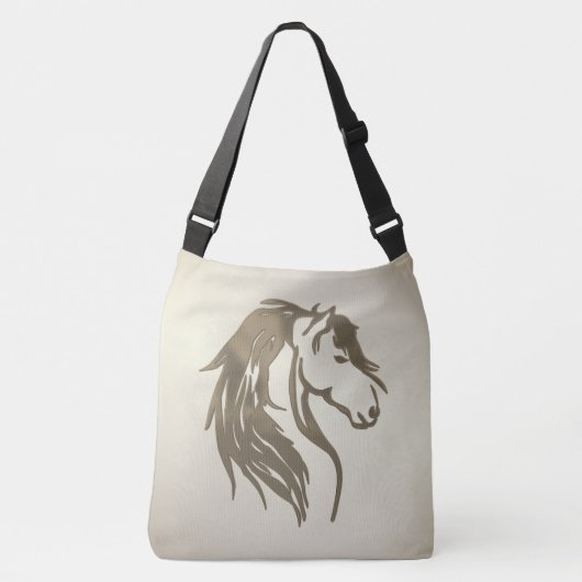 Brent Platinum Horse Head Crossbody Tas (Voorkant)