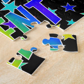 "BRENT" voornaam, geun "HAPPY BIRTHDAY" Legpuzzel (Zijkant)