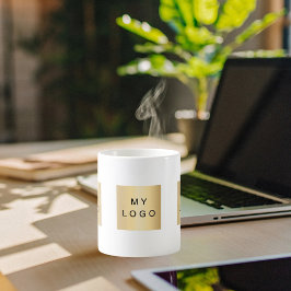 Brenterkleur van zakelijke logo koffiemok