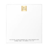 Brenterkleur van zakelijke logo notitieblok (Voorkant)