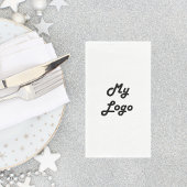 Brenterkleur van zakelijke logo servet