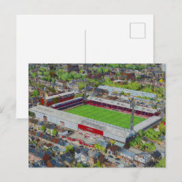 Brentford FC Griffin Park Stadium Aerial Art Briefkaart