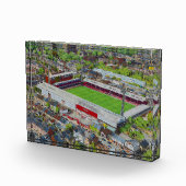 Brentford FC Griffin Park Stadium Aerial Art Fotoblokken (Rechts)