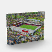 Brentford FC Griffin Park Stadium Aerial Art Fotoblokken (Links)