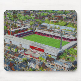 Brentford FC Griffin Park Stadium Aerial Art Muismat