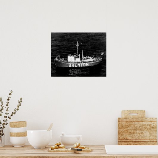 Brenton Reef Lightship LV-102/WAL-525 Poster (Keuken)