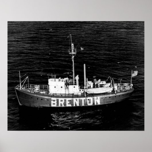 Brenton Reef Lightship LV-102/WAL-525 Poster (Voorkant)