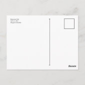 Brentwood bomen en glas briefkaart (Achterkant)