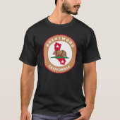 Brentwood California CA Vlag en Beer Badge Souven T-shirt (Voorkant)