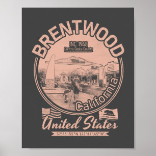 BRENTWOOD CALIFORNIA - STAD BRENTWOOD CA POSTER