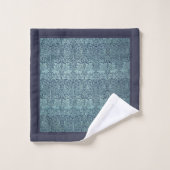 Brer Rabbit door William Morris Blauw Textielpatro Bad Handdoek (Wasdoekje)
