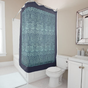 Brer Rabbit door William Morris Blauw Textielpatro Douchegordijn