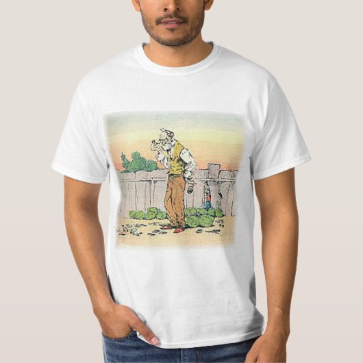 Brer Rabbit peeks & horloges Mr. Man in de tuin T-shirt (Voorkant)