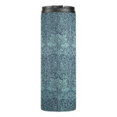 Brer Rabbit van William Morris Blauwe Textielpatro Thermosbeker (Achterkant)