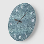 Brer Rabbit van William Morris Blue Textile Patter Grote Klok (Hoek)