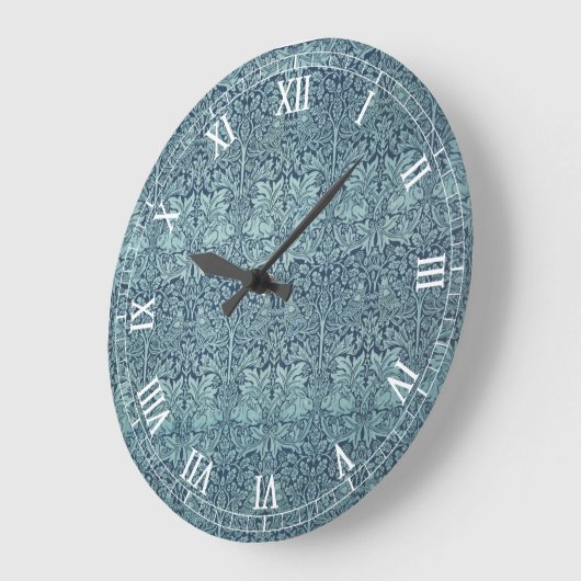 Brer Rabbit van William Morris Blue Textile Patter Grote Klok (Hoek)