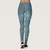 Brer Rabbit van William Morris Blue Textile Patter Leggings (Achterkant)