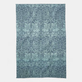 Brer Rabbit van William Morris Blue Textile Patter Theedoek (Verticaal)