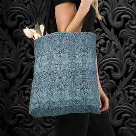 Brer Rabbit van William Morris Blue Textile Patter Tote Bag