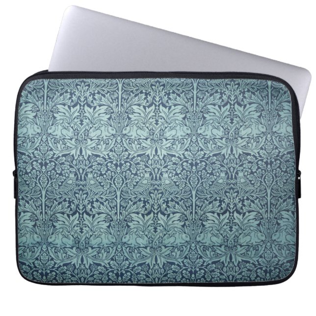 Brer Rabbit van William Morris, Textielpatroon Laptop Sleeve (Voorkant)