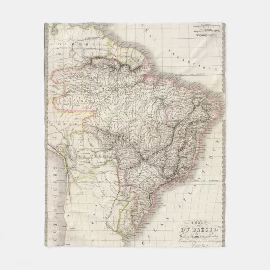 Bresil - Brazilië Fleece Deken (Voorkant)