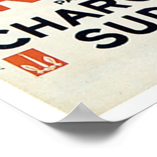 Bresil Brazilië - Plata  Ship Advertisement Poster (Hoek)