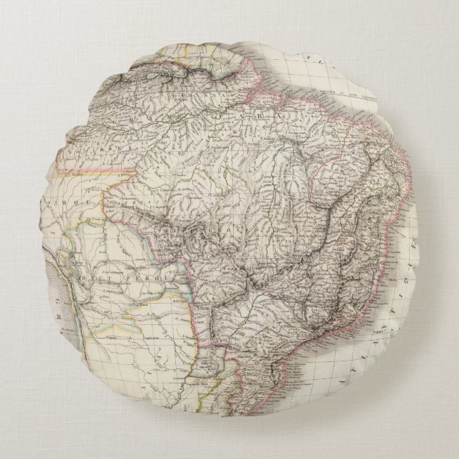 Bresil - Brazilië Rond Kussen (Voorkant)