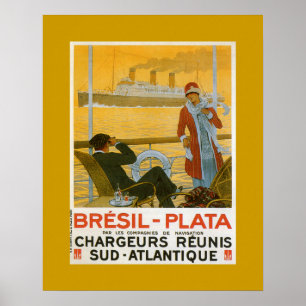 Bresil - Plata Poster