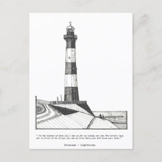Breskens Lighthouse Netherlands Illustratie Briefkaart