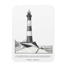 Breskens Lighthouse Netherlands Illustratie Magneet