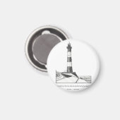 Breskens Lighthouse Netherlands Illustratie Magneet (Voorkant / Achterkant)