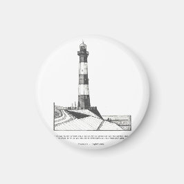 Breskens Lighthouse Netherlands Illustratie Magneet