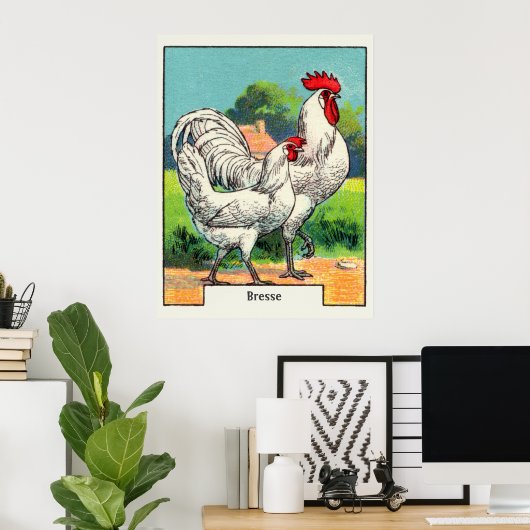  Bresse Chicken Poster (Thuiskantoor)