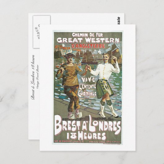 Brest á Londenaren 18 uur Briefkaart (Voorkant / Achterkant)