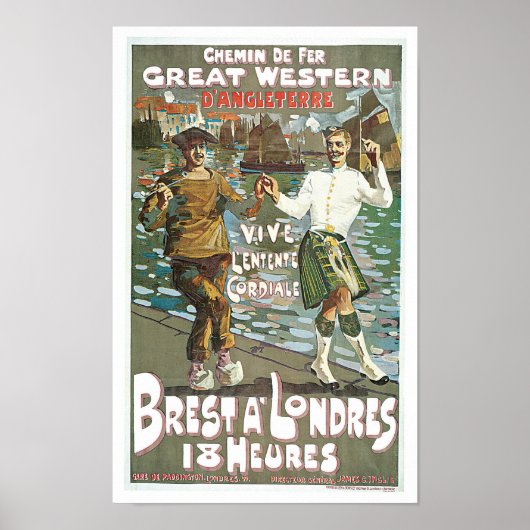 Brest á Londenaren 18 uur Poster (Voorkant)