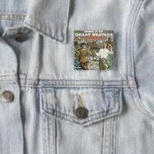 Brest á Londenaren 18 uur Vierkante Button 5,1 Cm (In situ)