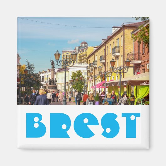 Brest Belarus Cityscape Architecture Street Б р с  Magneet (Voorkant)
