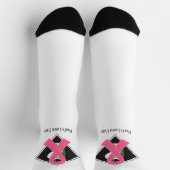 Brest Cancer High-Performance Atletische Crew Sock Sokken (Top)