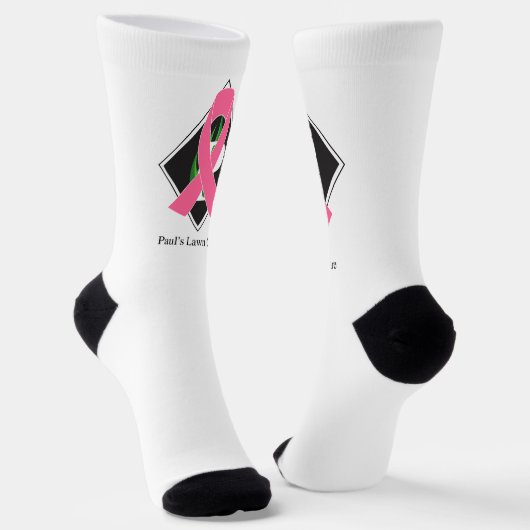 Brest Cancer High-Performance Atletische Crew Sock Sokken (Gebogen)