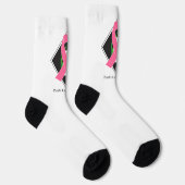 Brest Cancer High-Performance Atletische Crew Sock Sokken (Rechts)