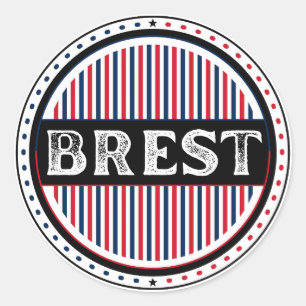 Brest City Pride Embleem – Franse identiteit Ronde Sticker