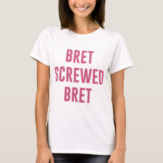 Bret Hart T-ShirtBret met geschroefde borst T-shirt