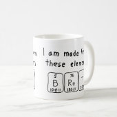 Bret periodieke lijstnaam mok (Voorkant rechts)