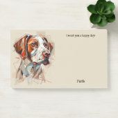 Bretagne Abstracte Art Dog Naam Post-it® Notes (Kantoor)